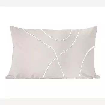 MuchoWow Декоративная подушка Диванная подушка Декоративная подушка для гостиной 60 x 40 см Line Art - Абстракция - Пастель - Чехлы для подушек - Декоративные чехлы для подушек - Декоративные чехлы для подушек, мультиколор