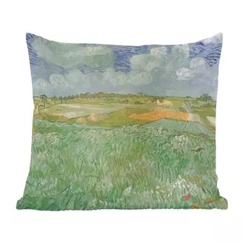 MuchoWow Декоративная подушка Диванная подушка Декоративная подушка для гостиной 40 x 40 см в Овере - Картины Винсента Ван Гога - Чехлы на диванные подушки - без наполнителя