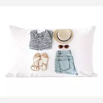 MuchoWow Декоративная подушка Диванная подушка Декоративная подушка для гостиной 50 x 30 см Тропический - Одежда - Шапка - Чехлы на диванные подушки - без наполнителя