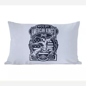 MuchoWow Декоративная подушка Диванная подушка Декоративная подушка для гостиной 50 x 30 см Спорт - Кунг-фу - Винтаж - Чехлы на диванные подушки - Без наполнителя