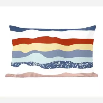 MuchoWow Декоративная подушка Диванная подушка Декоративная подушка для гостиной 50 x 30 см Дизайн - Линии - Дети - Чехлы на диванные подушки - без наполнителя