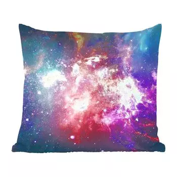 MuchoWow Декоративная подушка Диванная подушка Декоративная подушка для гостиной 45 x 45 см Вселенная - Цвета - Звезды - Чехлы для подушек - Декоративные чехлы для подушек - Декоративные чехлы для подушек