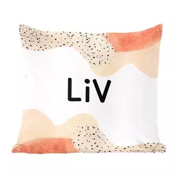 MuchoWow Декоративная подушка Диванная подушка Декоративная подушка для гостиной 45 x 45 см Liv - Пастель - Девушка - Чехлы на подушки - Декоративные наволочки - Декоративные наволочки