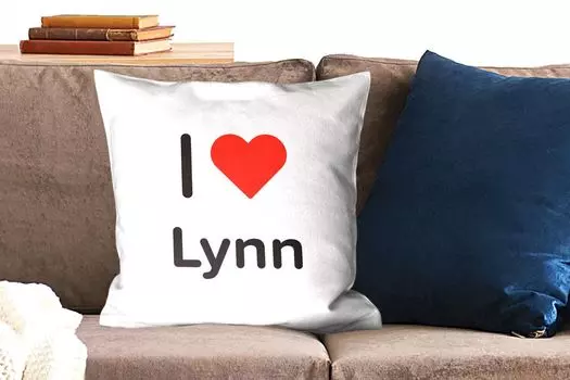 MuchoWow Декоративная подушка Диванная подушка Декоративная подушка для гостиной 50 x 50 см I Love - Lynn - Girls - Наволочки - Украшение - Спальня