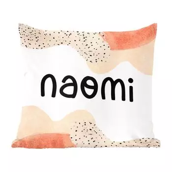 MuchoWow Декоративная подушка Диванная подушка Декоративная подушка для гостиной 45 x 45 см Naomi - Пастель - Девушка - Чехлы для подушек - Декоративные чехлы для подушек - Декоративные чехлы для подушек