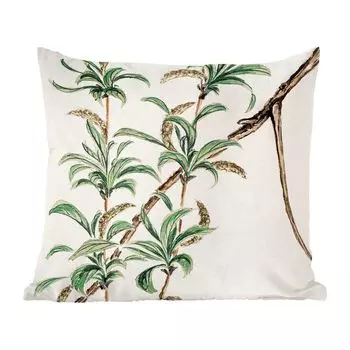 MuchoWow Декоративная подушка Диванная подушка Декоративная подушка для гостиной 45 x 45 см Винтаж - Листья - Японский - Чехлы для подушек - Декоративные чехлы для подушек - Декоративные чехлы для подушек