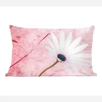 MuchoWow Декоративная подушка Диванная подушка Декоративная подушка для гостиной 50 x 30 см Цветы - Розовый - Винтаж - Чехлы на диванные подушки - без наполнителя