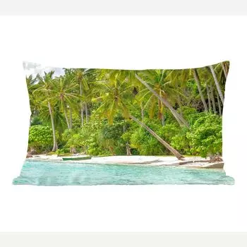 MuchoWow Декоративная подушка Диванная подушка Декоративная подушка для гостиной 60 x 40 см Пальма - Море - Тропический - Чехлы для подушек - Декоративные чехлы для подушек - Декоративные чехлы для подушек