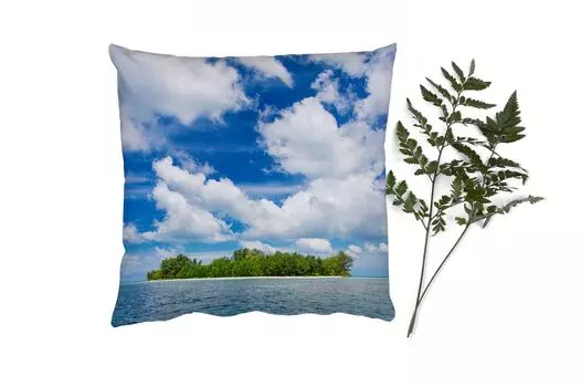 MuchoWow Декоративная подушка Диванная подушка Декоративная подушка для гостиной 40 x 40 см Остров - Лето - Тропический - Чехлы на диванные подушки - без наполнителя