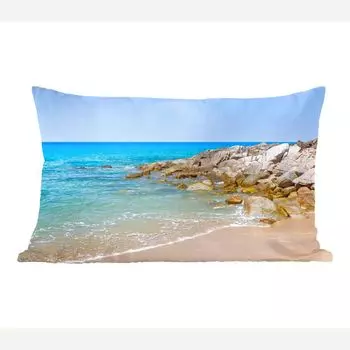 MuchoWow Декоративная подушка Диванная подушка Декоративная подушка для гостиной 50 x 30 см Пляж - Море - Тропический - Лето - Чехлы на диванные подушки - без наполнителя