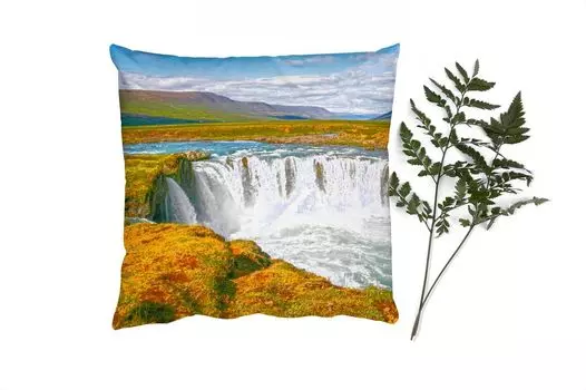 MuchoWow Декоративная подушка Диванная подушка Декоративная подушка для гостиной 45 x 45 см Водопад - Вода - Природа - Чехлы для подушек - Декоративные чехлы для подушек - Декоративные чехлы для подушек