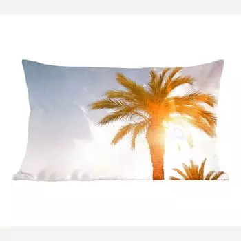 MuchoWow Декоративная подушка Диванная подушка Декоративная подушка для гостиной 50 x 30 см Пальма - Лето - Солнце - Тропический - Чехлы на диванные подушки - без наполнителя
