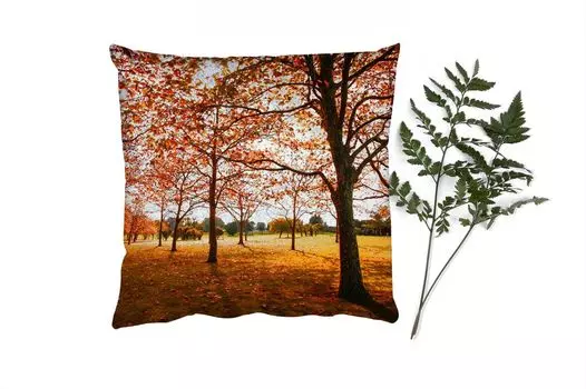 MuchoWow Декоративная подушка Диванная подушка Декоративная подушка для гостиной 50 x 50 см Осень - Осенние листья - Природа - Наволочки - Украшение - Спальня