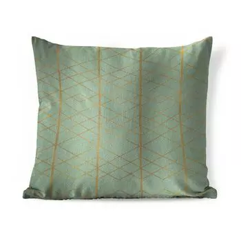 MuchoWow Декоративная подушка Диванная подушка Декоративная подушка для гостиной 45 x 45 см Чехлы для подушек с рисунком золотой линии Декоративные чехлы для подушек Декоративные чехлы для подушек