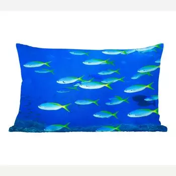 MuchoWow Декоративная подушка Диванная подушка Декоративная подушка для гостиной 60 x 40 см Рыба - Школа - Море - Чехлы на подушки - Декоративные чехлы на подушки - Декоративные чехлы