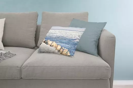 MuchoWow Декоративная подушка Диванная подушка Декоративная подушка для гостиной 60 x 40 см Овцы - Ваттовые острова - Море - Чехлы для подушек - Декоративные чехлы для подушек - Декоративные чехлы для подушек