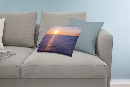 MuchoWow Декоративная подушка Диванная подушка Декоративная подушка для гостиной 60 x 40 см Франция - Море - Солнце - Чехлы на подушки - Декоративные чехлы на подушки - Декоративные наволочки