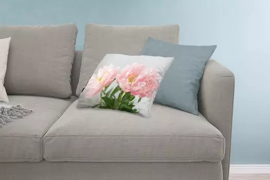 MuchoWow Декоративная подушка Диванная подушка Декоративная подушка для гостиной 60 x 40 см Букет розовых пионов - Чехлы для подушек - Декоративные чехлы для подушек - Декоративные чехлы для подушек