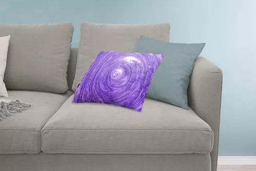 MuchoWow Декоративная подушка Диванная подушка Декоративная подушка для гостиной 60 x 40 см Фиолетовая блестящая структура в вихре - Чехлы для подушек - Декоративные чехлы для подушек - Декоративные чехлы для подушек