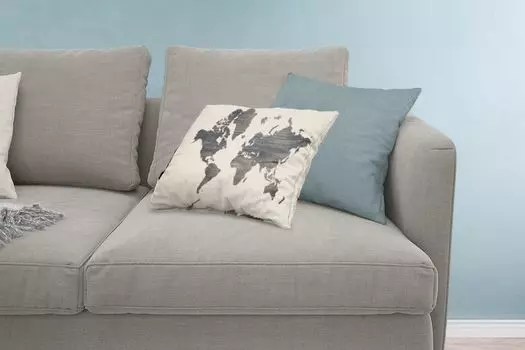 MuchoWow Декоративная подушка Диванная подушка Декоративная подушка для гостиной 60 x 40 см Карта мира - Серый - Дерево - Чехлы для подушек - Декоративные чехлы для подушек - Декоративные чехлы для подушек