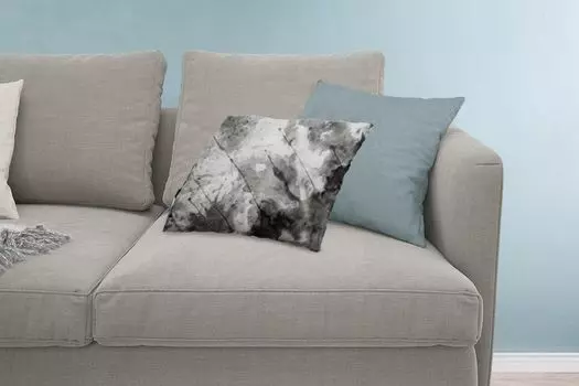 MuchoWow Декоративная подушка Диванная подушка Декоративная подушка для гостиной 60 x 40 см Акварель - Серый - Абстракция - Чехлы на подушки - Декоративные чехлы на подушки - Декоративные чехлы на подушки