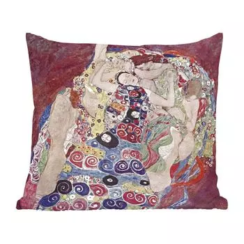 MuchoWow Декоративная подушка Диванная подушка Декоративная подушка для гостиной 45 x 45 см The Virgin - Густав Климт - Чехлы на подушки - Декоративные чехлы на подушки - Декоративные наволочки