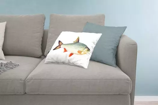 MuchoWow Декоративная подушка Диванная подушка Декоративная подушка для гостиной 60 x 40 см Рыба - Фронтальный реализм - Чехлы на подушки - Декоративные чехлы на подушки - Декоративные чехлы на подушки