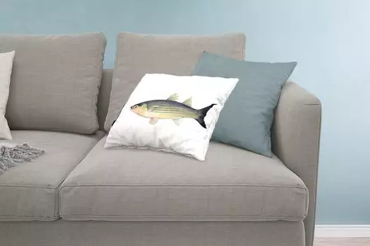 MuchoWow Декоративная подушка Диванная подушка Декоративная подушка для гостиной 60 x 40 см Рыба - Реализм - Ювелир - Чехлы на подушки - Декоративные чехлы на подушки - Декоративные наволочки