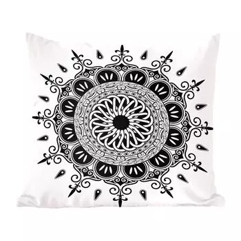 MuchoWow Декоративная подушка Диванная подушка Декоративная подушка для гостиной 45 x 45 см Мандала с готическим орнаментом - Чехлы на подушки - Декоративные наволочки - Декоративные наволочки