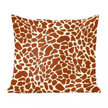 MuchoWow Декоративная подушка Диванная подушка Декоративная подушка для гостиной 45 x 45 см Животный мотив - Жираф - Коричневый - Чехлы для подушек - Декоративные чехлы для подушек - Декоративные чехлы для подушек