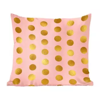 MuchoWow Декоративная подушка Диванная подушка Декоративная подушка для гостиной 50 x 50 см Узор - Круг - Розовый - Чехлы на подушки - Украшение - Спальня