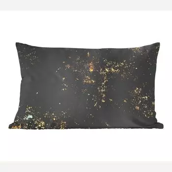 MuchoWow декоративная подушка диванная подушка для гостиной декоративная подушка 50x30 см люкс - золотой - черный - чехлы на диванные подушки - без наполнителя