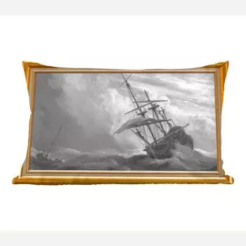 MuchoWow декоративная подушка диванная подушка для гостиной декоративная подушка 50x30 см арт - художник - рамка для картины - золото - чехлы на диванные подушки - без наполнителя