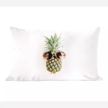 MuchoWow декоративная подушка диванная подушка для гостиной декоративная подушка 50х30 см ананас - солнцезащитные очки - тропический - чехлы на диванные подушки - без наполнителя