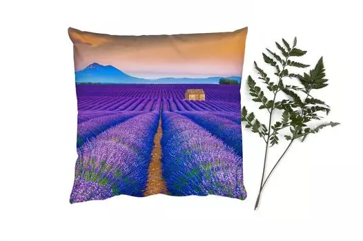 MuchoWow декоративная подушка диванная подушка для гостиной декоративная подушка 40 x 40 см лаванда - фиолетовый - цветы - чехлы на диванные подушки - без наполнителя