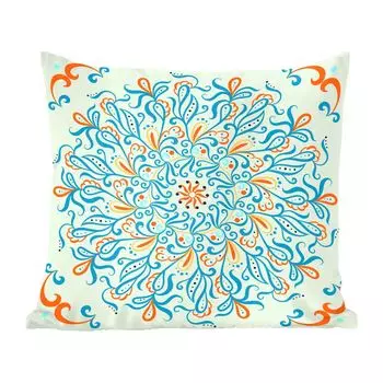 MuchoWow декоративная подушка диванная подушка для гостиной декоративная подушка 40x40 см мандала - квадратная - узор - чехлы на диванные подушки - без наполнителя