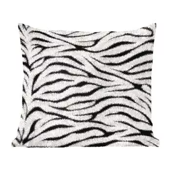 MuchoWow декоративная подушка диванная подушка для гостиной декоративная подушка 40 x 40 см с рисунком животного - зебра - белый - чехлы на диванные подушки - без наполнителя