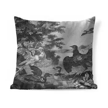 MuchoWow декоративная подушка диванная подушка для гостиной декоративная подушка 40x40 см водоплавающие птицы и собака - Melchior d'Hondecoeter - чехлы на диванные подушки - без наполнителя