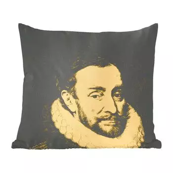 MuchoWow декоративная подушка диванная подушка для гостиной декоративная подушка 40 x 40 см Вильгельм Оранский - искусство - живопись - чехлы на диванные подушки - без наполнителя