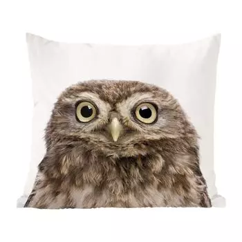 MuchoWow декоративная подушка диванная подушка для гостиной декоративная подушка 40х40 см животные - сова - белый - чехлы на диванные подушки - без наполнителя