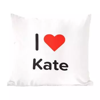 MuchoWow декоративная подушка диванная подушка гостиная декоративная подушка 40x40 см I love - Kate - Girl - чехлы на диванные подушки - без наполнителя