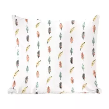 MuchoWow декоративная подушка диванная подушка гостиная декоративная подушка 40х40 см перья - узор - пастель - чехлы на диванные подушки - без наполнителя