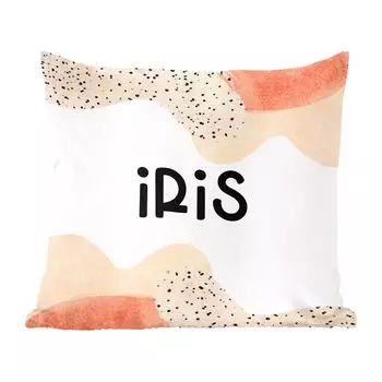 MuchoWow Декоративная подушка Диванная подушка Гостиная Декоративная подушка 50 x 50 см Ирис - Пастель - Девушка - Чехлы на подушки - Украшение - Спальня
