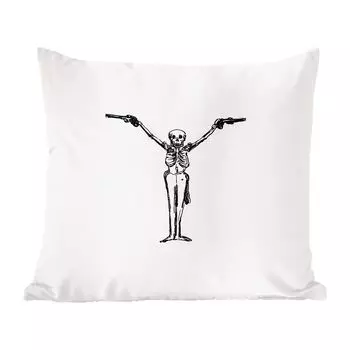 MuchoWow декоративная подушка диванная подушка гостиная декоративная подушка 40х40 см ретро - скелетон - пистолет - чехлы на диванные подушки - без наполнителя