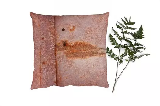 MuchoWow декоративная подушка диванная подушка гостиная декоративная подушка 40x40 см металл - ржавчина - индустриальная - чехлы на диванные подушки - без наполнителя