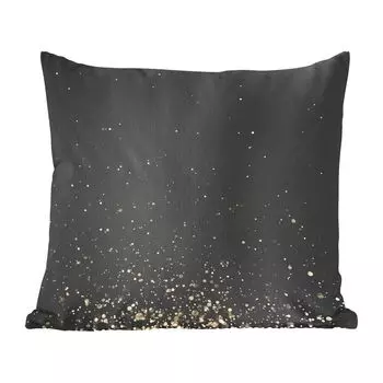 MuchoWow декоративная подушка диванная подушка гостиная декоративная подушка 40х40 см блестки на черном фоне - чехлы на диванные подушки - без наполнителя