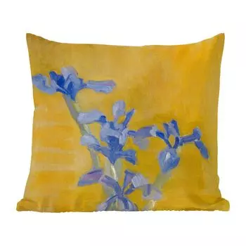 MuchoWow декоративная подушка диванная подушка гостиная декоративная подушка 40х40 см Ирисы - Пит Мондриан - Старые Мастера - чехлы на диванные подушки - без наполнителя