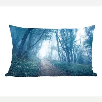 MuchoWow декоративная подушка диванная подушка гостиная декоративная подушка 50х30 см деревья - природа - туман - чехлы на диванные подушки - без наполнителя