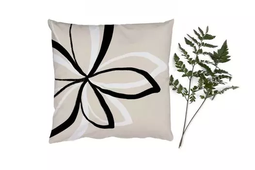 MuchoWow Декоративная подушка Диванная подушка Гостиная Декоративная подушка 40 x 40 см Цветы - Абстракция - Минимализм - Чехлы на диванные подушки - без наполнителя