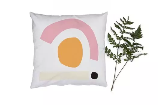 MuchoWow Декоративная подушка Диванная подушка Гостиная Декоративная подушка 50 x 50 см Геометрические фигуры - Минимализм - Пастель - Наволочки - Украшение - Спальня, мультиколор